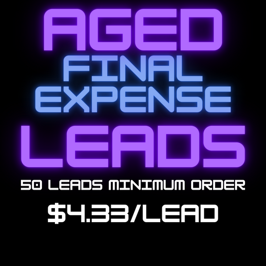 Aged final expense leads